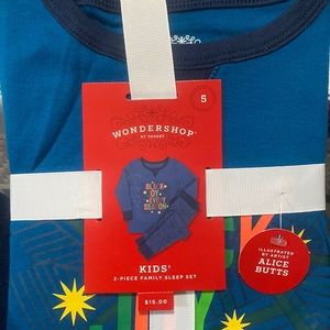NEW Kids Wondershop Joy Blue Pajama Size 5